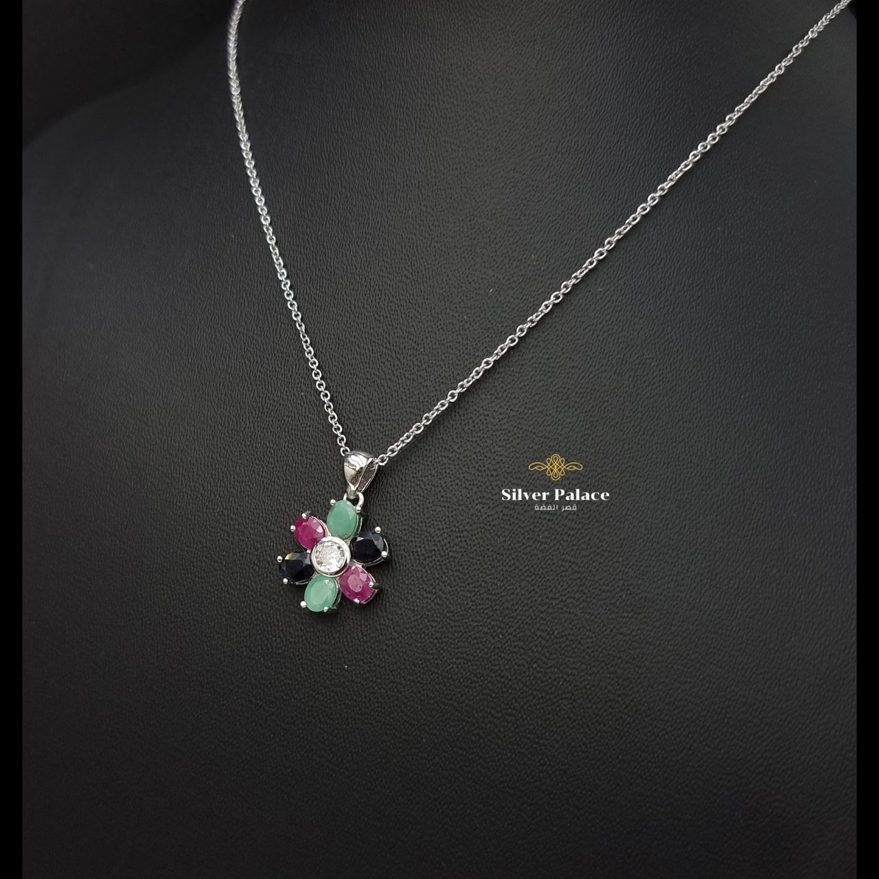 Natural 3 Mix. Stones Pendant