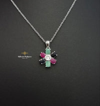 Thumbnail for Natural 3 Mix. Stones Pendant