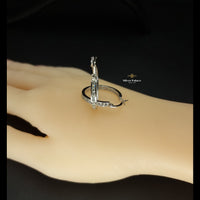 Thumbnail for Ring Earrings with clear stones