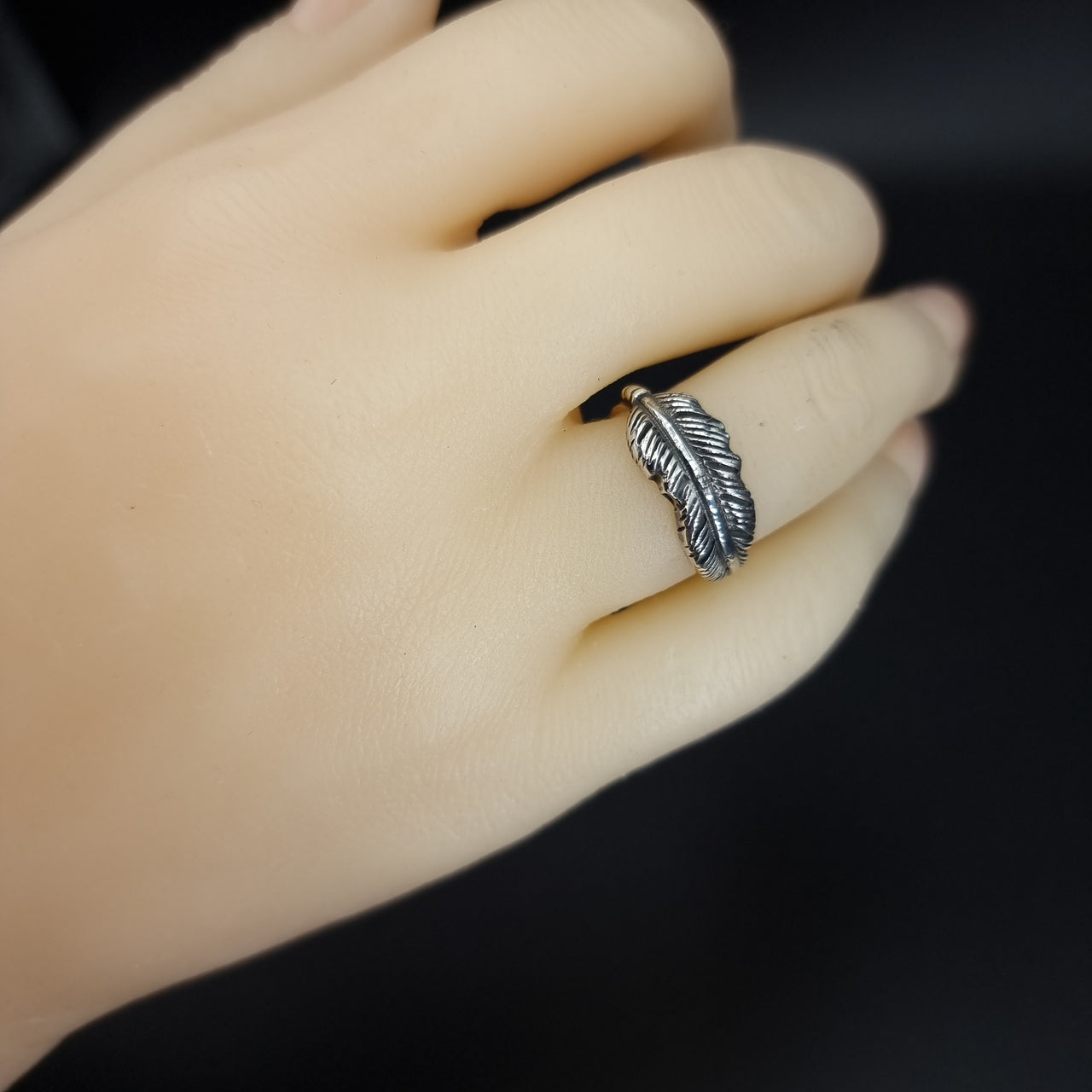 Feather Silver Ring