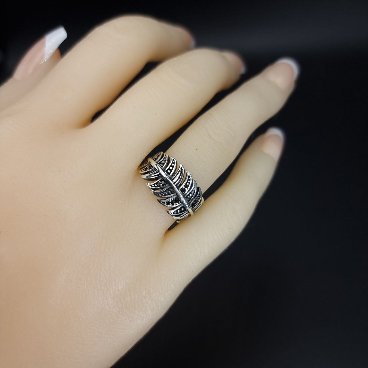 Feather Wide Ring