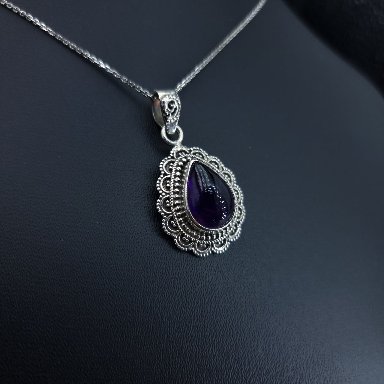 Natural Amethyst Stone Necklace