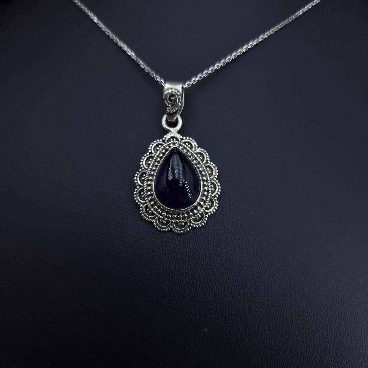 Natural Amethyst Stone Necklace