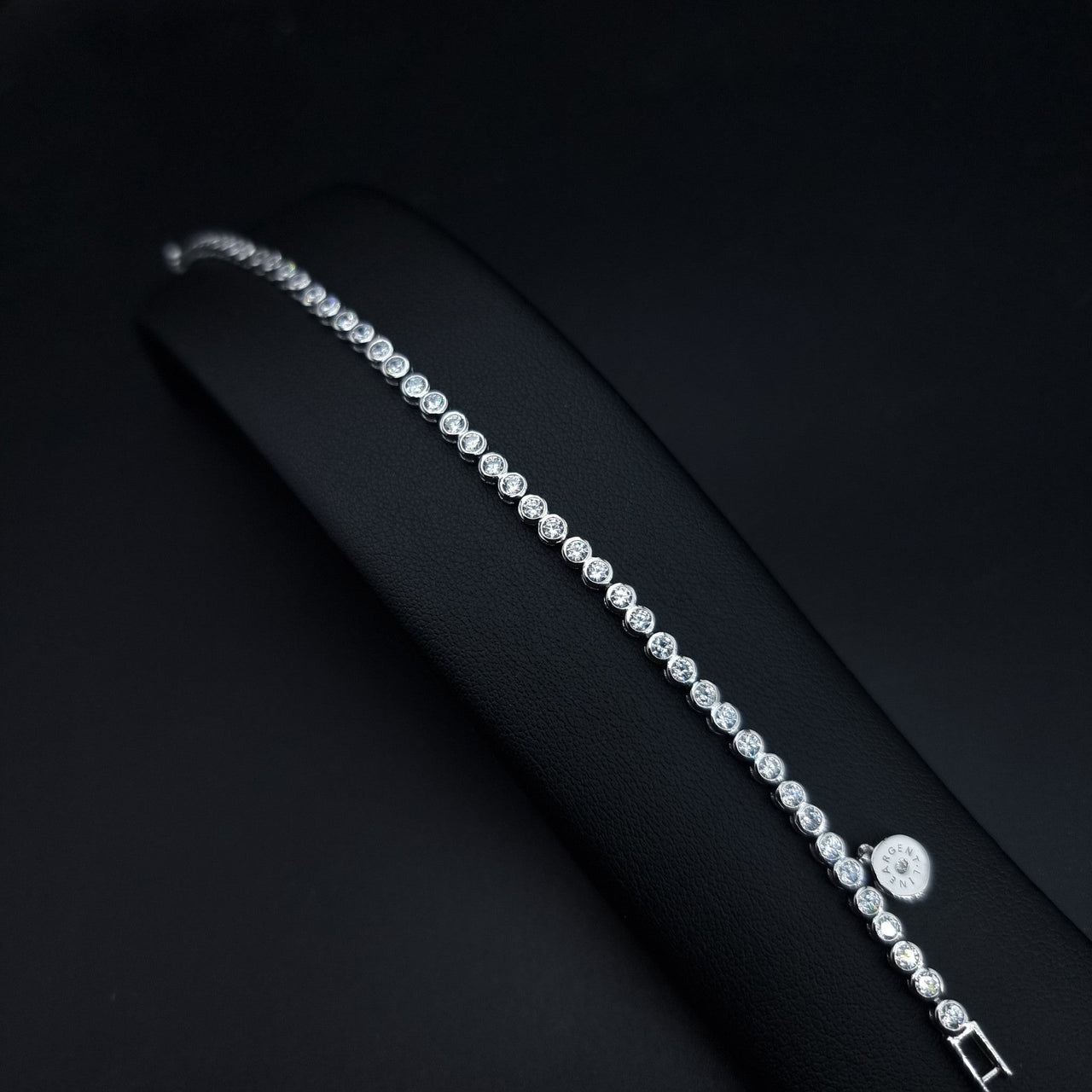 3mm Circular Stones Tennis Bracelet