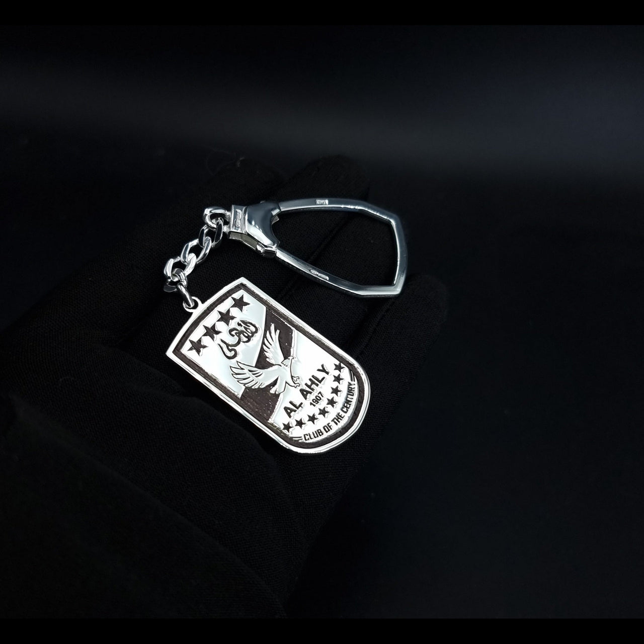 925 Silver Al Ahly Club Customized Keychain