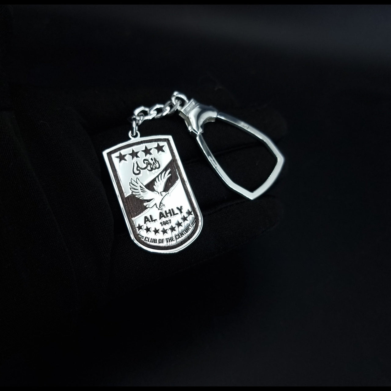 925 Silver Al Ahly Club Customized Keychain