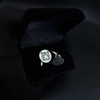 Thumbnail for 925 Silver - Tiger face cufflinks