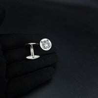 Thumbnail for 925 Silver - Tiger face cufflinks