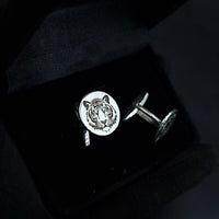 Thumbnail for 925 Silver - Tiger face cufflinks