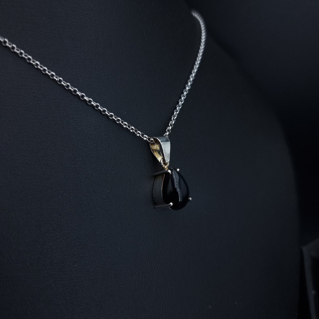 Black Onyx Stone Necklace