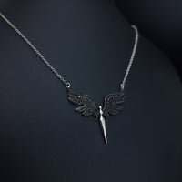 Thumbnail for Black Stones Phoenix Bird Necklace