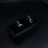 Thumbnail for Blue Zircon Stone Heart Stud Earring