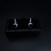 Thumbnail for Blue Zircon Stone Heart Stud Earring