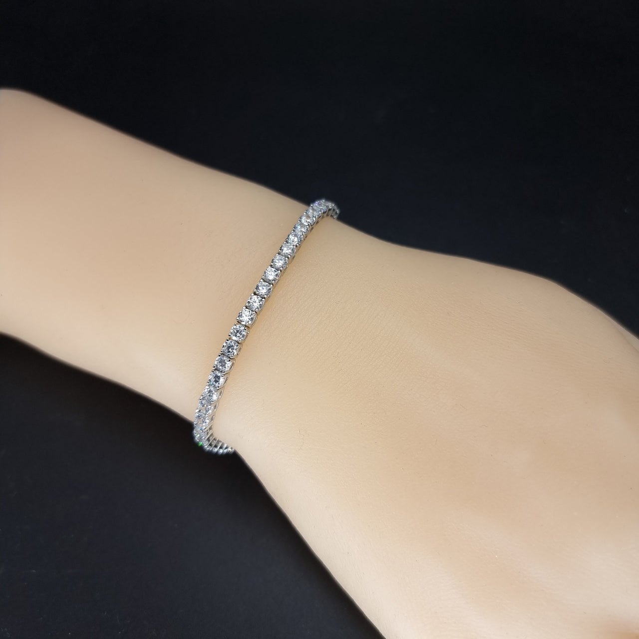 Clear Zircon Stones Tennis Bracelet