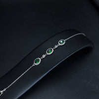 Thumbnail for Green Oval Zircon Stones Bracelet