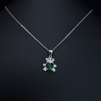 Thumbnail for Green Stone Bear Necklace