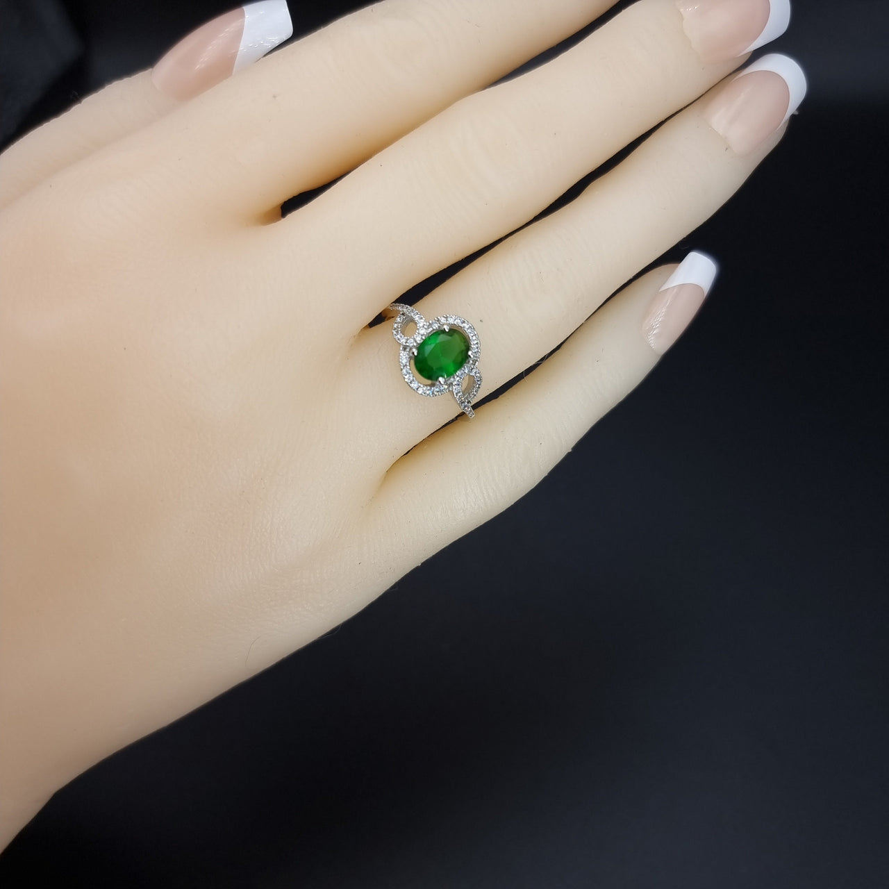 Green Zircon Stone Ring SLPRG0142