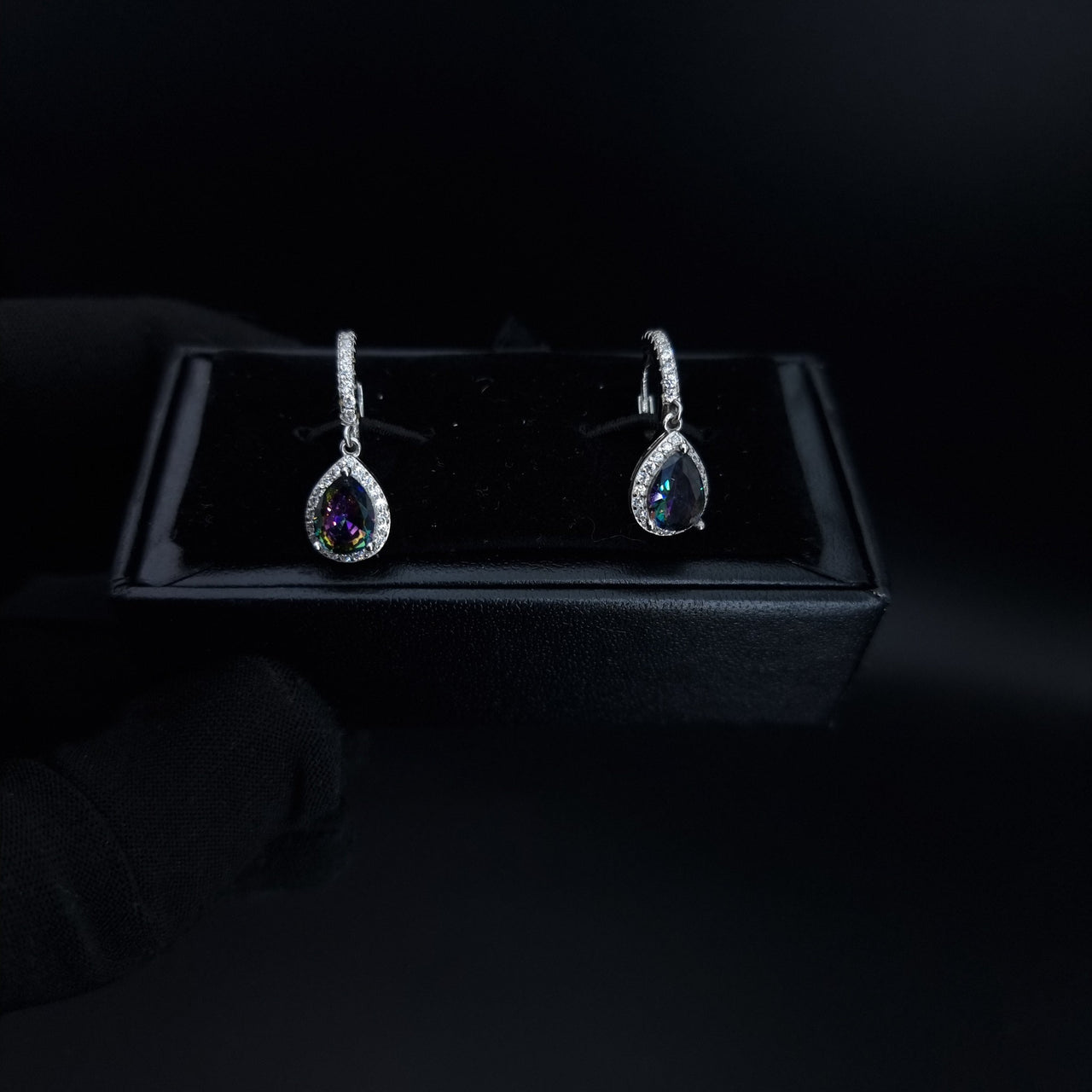 Mystic Topaz Stone Hope Earring