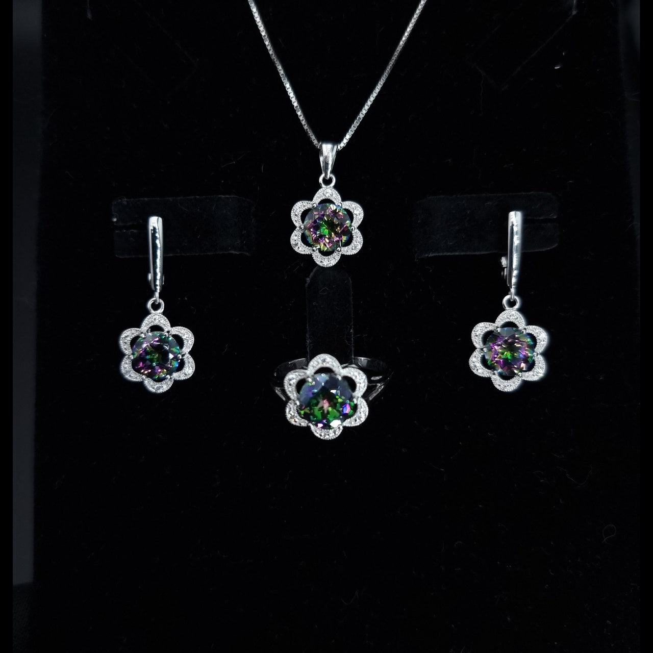 Mystic Topaz Stone Set