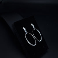 Thumbnail for Trendy Clear Stones Hoop Earring 0171