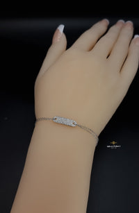 Thumbnail for Trendy Clear Stones and Double chain bracelet